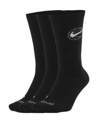 Nike Everyday Crew Basketball Socks 3 Pairs